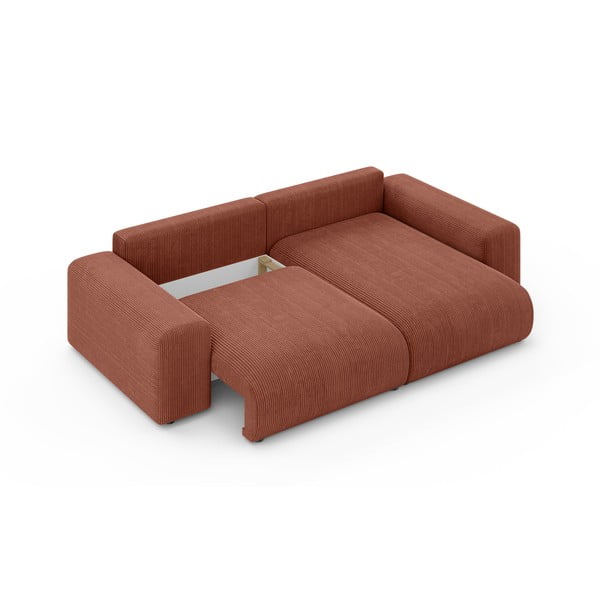 Ciglasta sklopiva/s prostorom za odlaganje kutna garnitura od samta (promjenjiva) Luma – Ropez-image-4