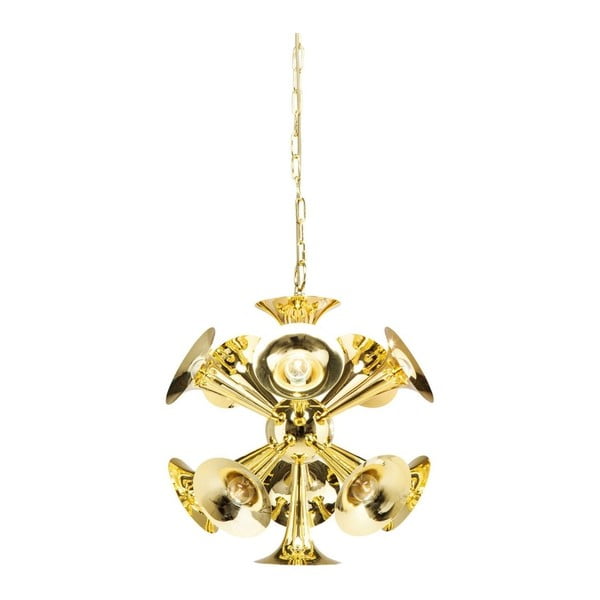 Viseća lampa u zlatnoj boji Kare Design Trumpets