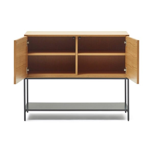 Niska komoda u dekoru hrasta u prirodnoj boji 97,5x80 cm Vedrana – Kave Home-image-2