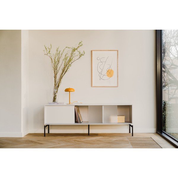 Sivo-bež TV komoda 160x60x42 cm Met – noo.ma-image-1