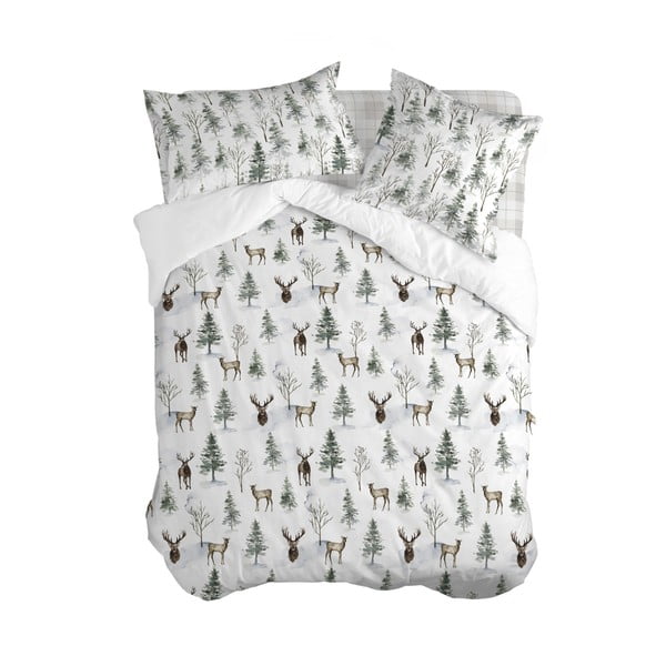 Pamučna plahta Happy Friday Basic Mystical Winter, 140 x 200 cm-image-2