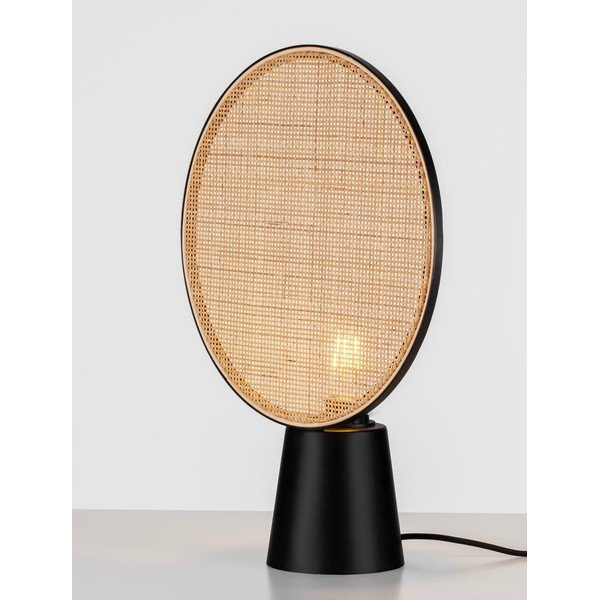 Mat crna/u prirodnoj boji metalna stolna lampa (visina 48,5 cm) Tierra – Nova Luce-image-1