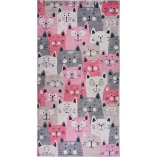 Ružičasti dječji tepih 100x160 cm Silly Cats – Vitaus