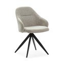 Svijetlo sive podstavljene blagovaonske stolice u setu s naslonima za ruke 2 kom Tamara – Marckeric