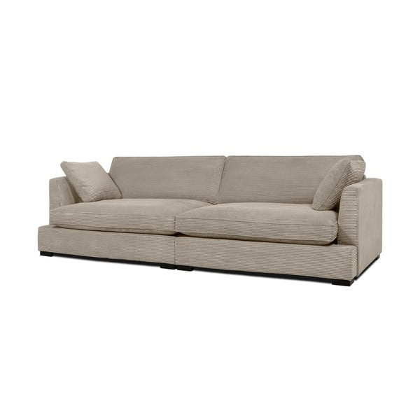 Bež sofa od samta 266 cm Mobby – Scandic-image-2