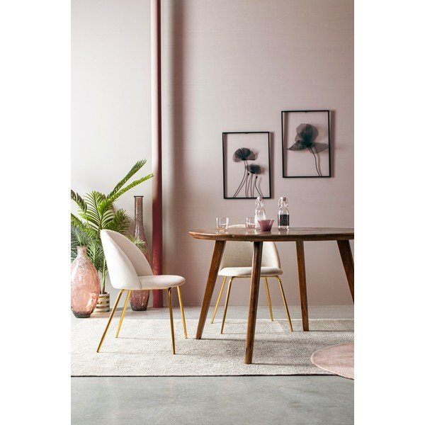Okrugao blagovaonski stol od masivnog manga ø 120 cm Sylvester – Bizzotto-image-3