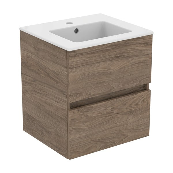 Zidni ormarić za ispod umivaonika u dekoru oraha u prirodnoj boji 50x55 cm Eurovit+ – Ideal Standard-image-2