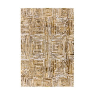 Tepih u zlatnoj boji 80x150 cm Kuza Lines Gold – Asiatic Carpets