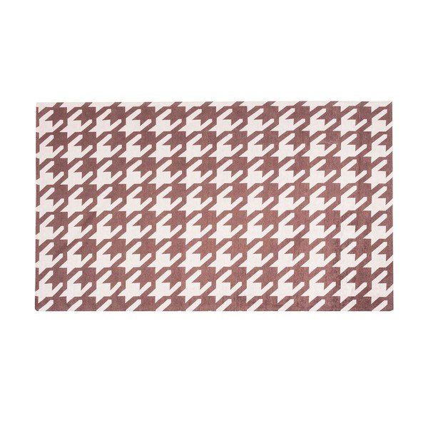 Vrlo izdržljiv kuhinjski tepih Webtappeti Pied de Poule Brown, 130 x 190 cm-image-2