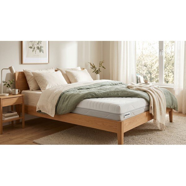 Tvrdi/srednje tvrdi dvostrani pjenasti madrac 120x200 cm BonLife - BENAB-image-1