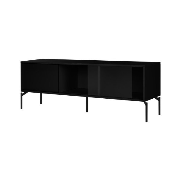Crna TV komoda 160x60x42 cm Met – noo.ma