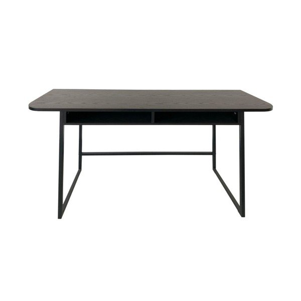 Crni pomoćni stol u dekoru jasena 40x140 cm Darlington – Actona