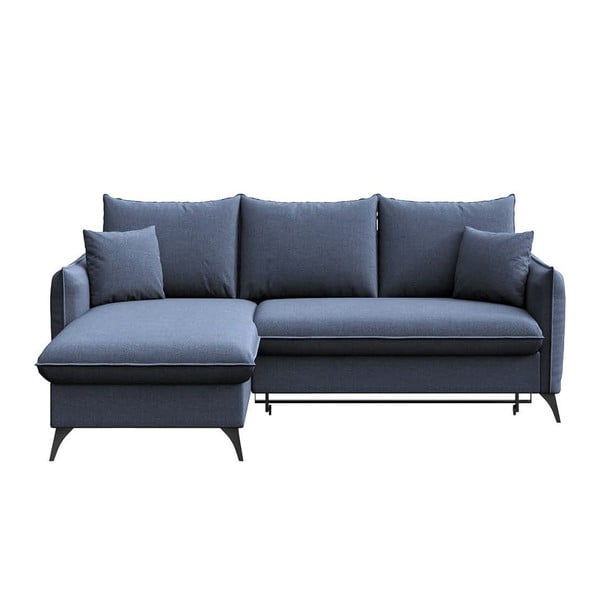 Plava sklopiva/s prostorom za odlaganje kutna garnitura (s lijevim kutom/s ležaljkom) Brim – Rodier