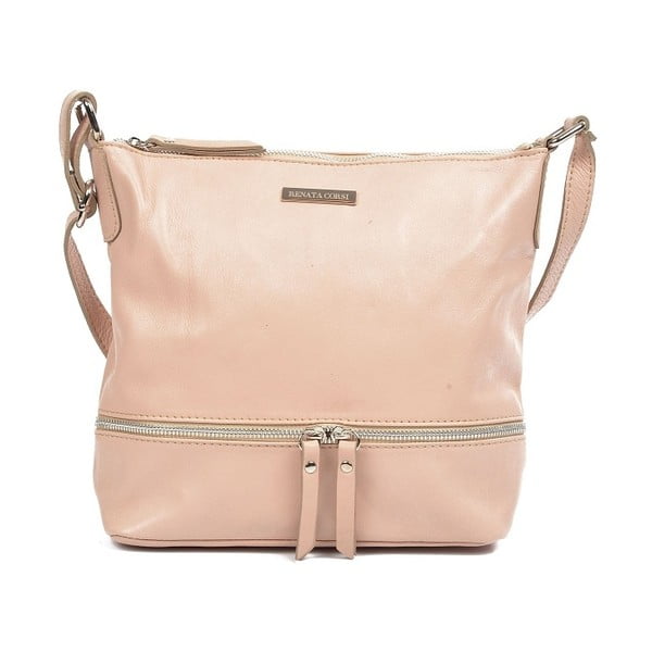 Ružičasta kožna torbica Renata Corsi Bianca