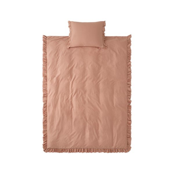 Prljavo roza posteljina za krevet za jednu osobu od pamučnog satena 150x210 cm Gloria – Ellos Home