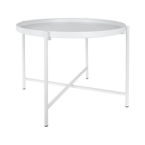 Bijeli metalni okrugao stolić za kavu ø 50 cm Meseta  – Leitmotiv