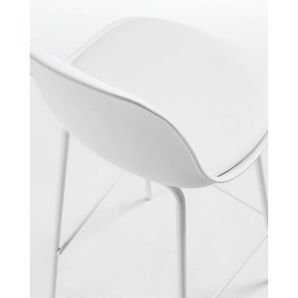 Bijela barska stolica (visine sjedala 65 cm) Brighter – Kave Home-image-3