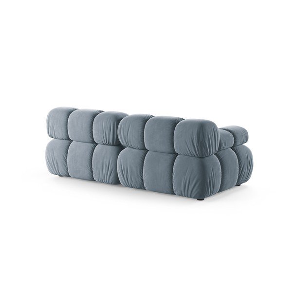 Siva baršunasti sofa 188 cm – Micadoni -image-2
