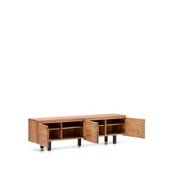 TV komoda od masivnog bagrema u prirodnoj boji 200x58x40 cm Uxue – Kave Home-image-3
