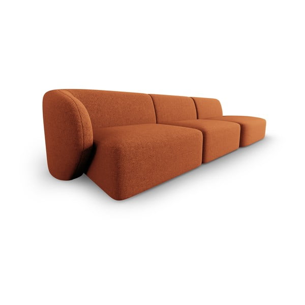Sofa od šenila boja terakote s lijevim kutom 311 cm Paolo – Milo Casa-image-2