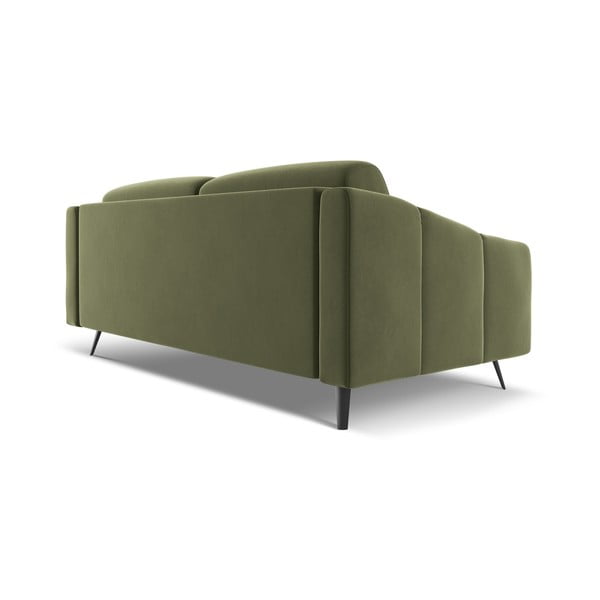 Zelena baršunasti sofa 202 cm Nalu – Makamii-image-4