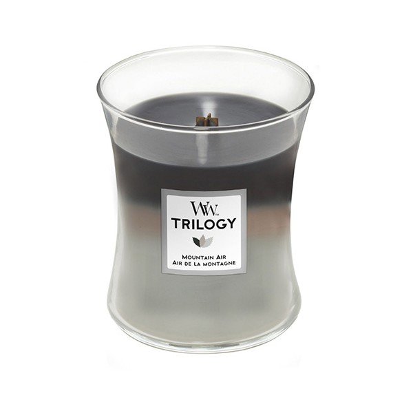 Mirisna svijeća WoodWick Mountain Air, vrijeme gorenja 55 h