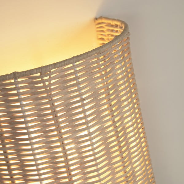 Zidna lampa od ratana u prirodnoj boji Kimjit - Kave Home-image-1