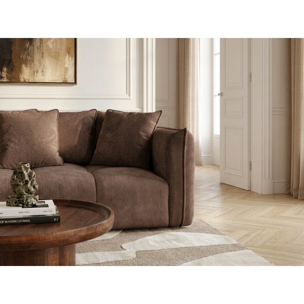 Smeđa sofa od šenila Harlem – Bobochic Paris-image-3