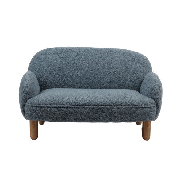 Bež dječji kauč od bouclé tkanine 89 cm Rocky – Vipack