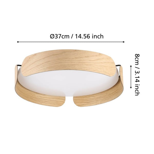 Bijela/u prirodnoj boji LED stropna svjetiljka VALCASOTTO – EGLO-image-3