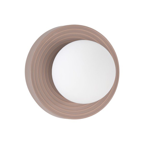 Svjetlo smeđa zidna lampa keramička Orbique – Nova Luce-image-3
