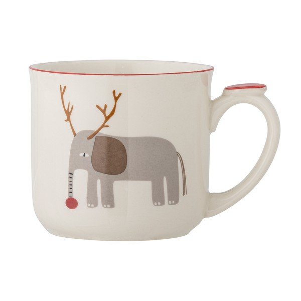 Krem šalica s božićnim motivom s cjedilom od kamenine 300 ml Valentin – Bloomingville-image-3