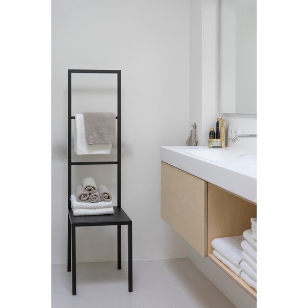 Crni željezan držač za ručnike Dressbuddy – Spinder Design-image-3