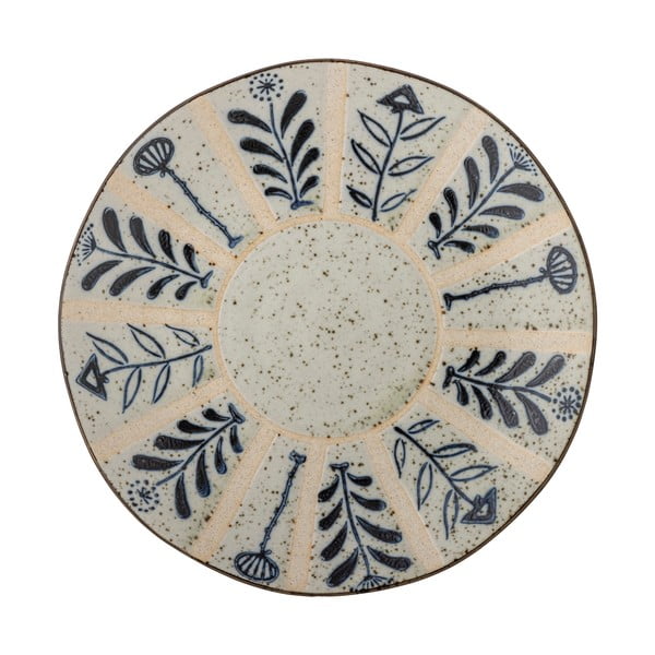 Svijetlo plavi/krem tanjur od kamenine ø 21 cm Leonie – Bloomingville-image-4