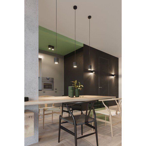 Crna zidna lampa Sollux Roda-image-1