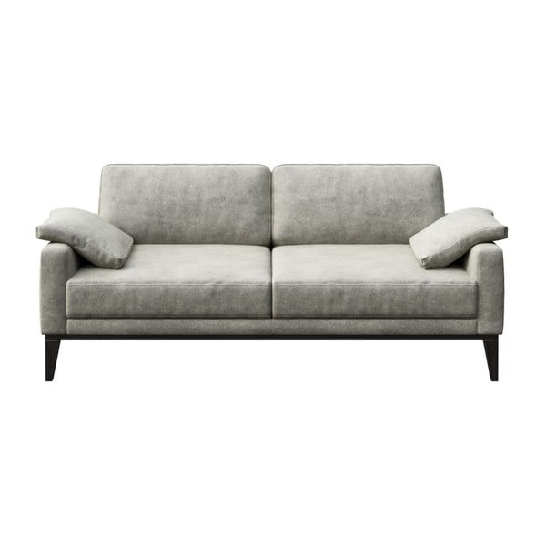 Siva sofa od imitacije kože MESONICA Musso, 173 cm