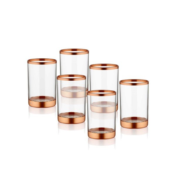 Set od 6 čaša Mia Glam Bronze, 100 ml-image-1