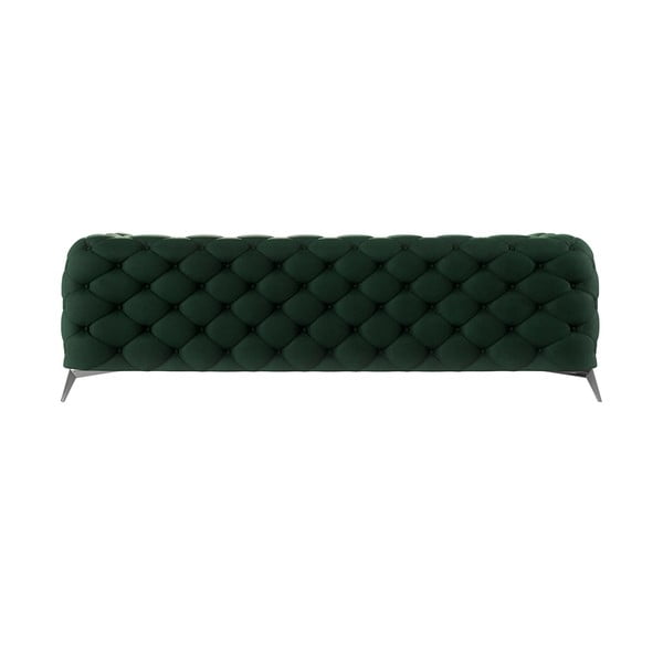 Tamno zelena baršunasti sofa 243 cm Chelsea – Ropez-image-2