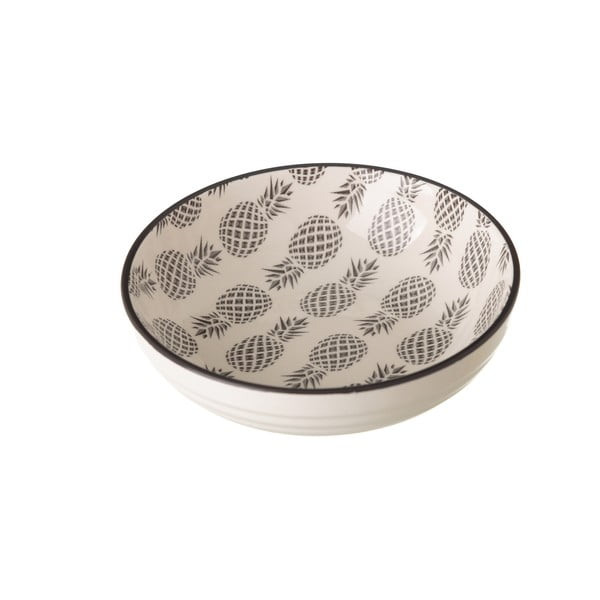 Sivo-bijela porculanska zdjela Unimasa Pinna, ⌀ 12,9 cm