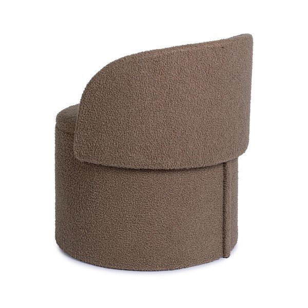 Smeđe-sivi tabure od bouclé tkanine Anthea – Yes Everyday-image-2