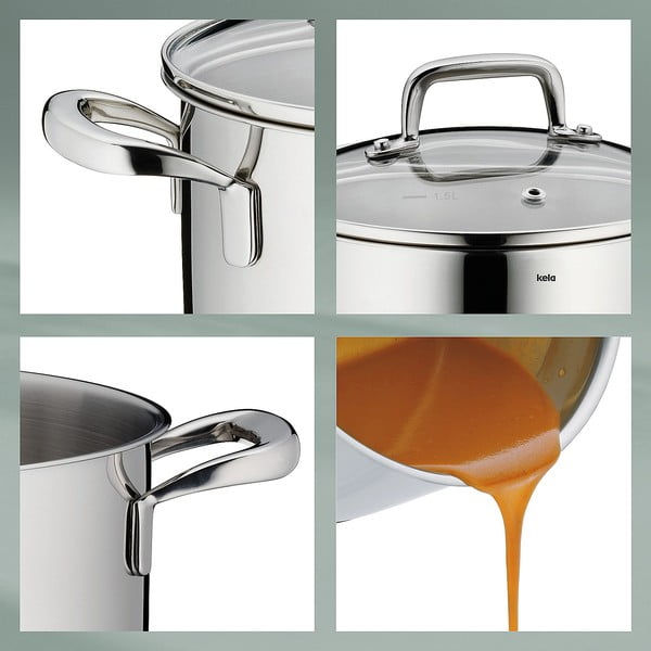 Lonac od nehrđajućeg čelika s poklopcem Kela Flavoria, ø 20 cm-image-3