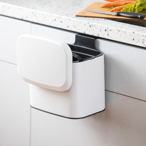 Bijela kanta za bio otpad 4 l Essentials – Ladelle-image-2