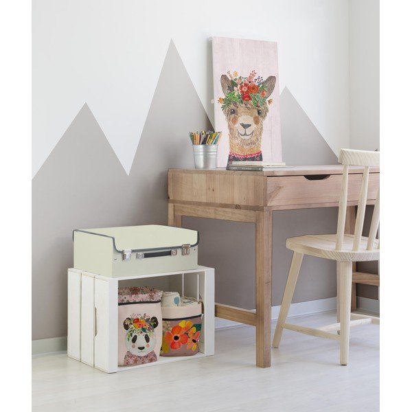Tekstilne košare u setu 2 kom Floral Panda – Little Nice Things-image-1