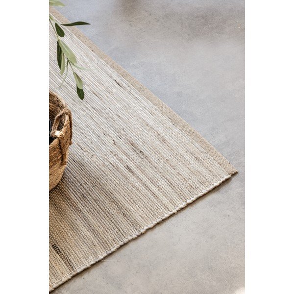 Obostrani/ručno rađen tepih od mješavine jute u svijetloj prirodnoj boji 160x230 cm Dhaka – Hanse Home-image-3
