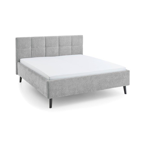 Sivi tapecirani bračni krevet bez podnice 180x200 cm Nova – Meise Möbel