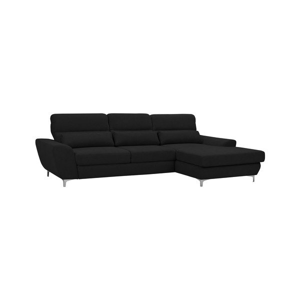 Crni kauč na razvlačenje Windsor &amp; Co Sofas Omega, desni kut-image-2