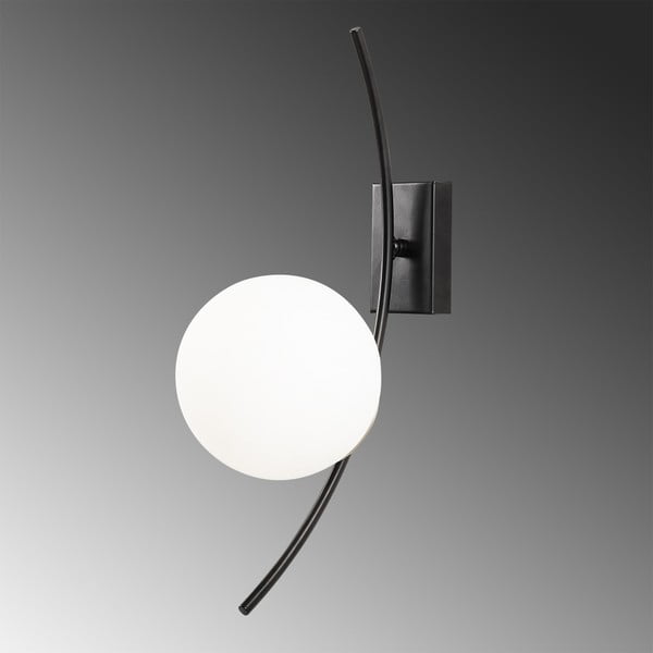 Bijela/crna zidna lampa Hilal – Opviq lights-image-4