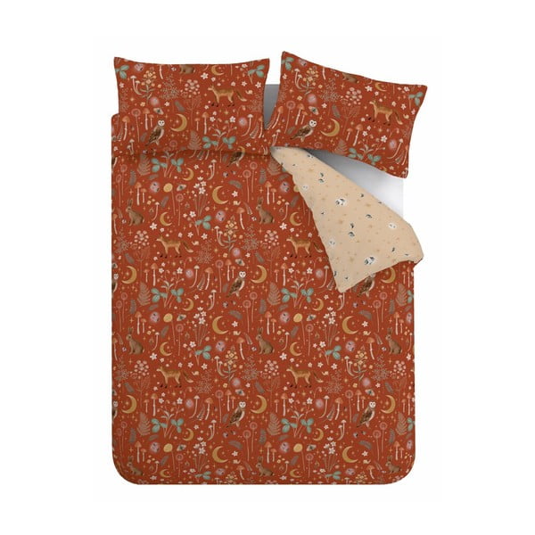 Ciglasta posteljina za krevet za jednu osobu 135x200 cm Enchanted Twilight Animals – Catherine Lansfield