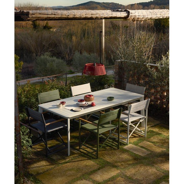 Metalni vrtni stol 100x205 cm Brela – Kave Home-image-1
