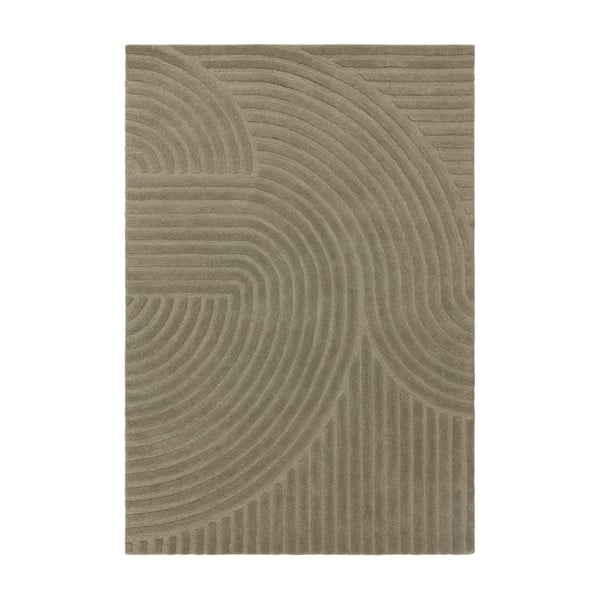Kaki zeleni vuneni tepih 120x170 cm Hague – Asiatic Carpets